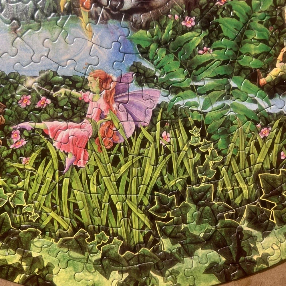 Vintage‎ Eaton Round Jigsaw Puzzle 500 Pcs Fantasia 1980 Complete